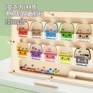 Jeu de <span class=keywords><strong>labyrinthe</strong></span> magnétique Montessori avec chiffres, jeu de classification des couleurs, puzzle pour enfants, jouet éducatif pour enfants - Product Image 4