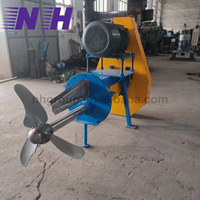 Agitateur à hélice pour pulpe industrielle, mélangeur horizontal latéral pour réservoir de pulpe, pour la fabrication du papier