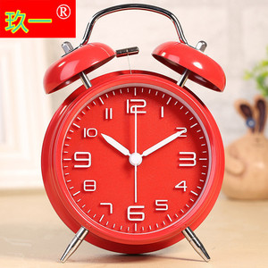 Qiyi Alarm <b>Clock</b> 4 Inch Quartz Silent With Snooze Function For Student Bedroom <b>Desk</b> Use - Product Image 2