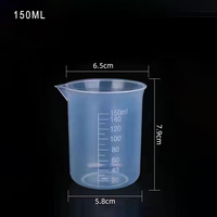 Cylindres et Gobelets en Plastique à Paroi Simple Gradués 100ml 500ml 1000ml pour la Maison et la Cuisine