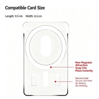 Grosir Kustomisasi Massal Fashion Penahan Kartu Universal PC dengan Gaya Magnetik Kuat untuk Casing iPhone 18 16 15 Pro Max untuk Samsung.