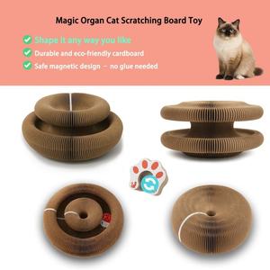 Arranhador de Gato Mágico Dobrável e Recarregável Moderno, Brinquedo Durável para Animais de Estimação com Sino - Product Image 4