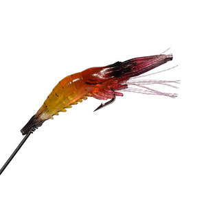 Leurre souple crevette 8,5 cm 6g 8 couleurs avec hameçon triple lumineux et émerillon, prêt à la pêche en <span class=keywords><strong>mer</strong></span> et en eau salée - Product Image 2