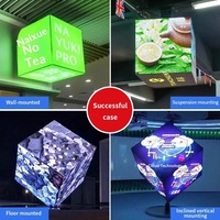 Écran LED Cubique Extérieur Pleine Couleur 5 Faces IP65 pour Publicité Commerciale Vidéo 3D SDK Garantie 1 An
