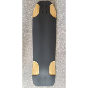 Planches de skateboard de descente Pro pour adultes, 35"x10", teinture noire, 100% érable dur canadien, logo personnalisé, <span class=keywords><strong>longboard</strong></span> haute vitesse - Product Image 1