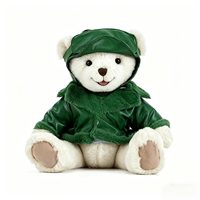 Ours en peluche promotionnel OEM, ours pilote brun élégant, jouets en peluche personnalisés pour enfants