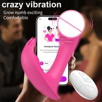 Dispositif de masturbation invisible pour femme adulte, à porter, avec télécommande sans fil, stimulation à double choc à 10 vitesses