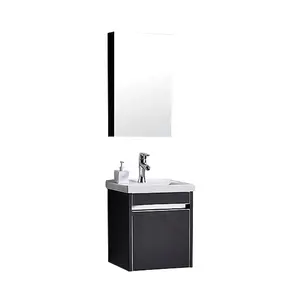 Europäischen stil hotsale wand montage design moderne mini schrank box bad eitelkeit schrank becken mit spiegel