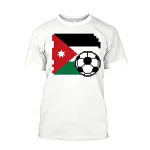 Camiseta Deportiva Personalizada con la Bandera de Jordania, Venta al Por Mayor de Fábrica, Entrega Rápida, Algodón y Poliéster Transpirable, Alta Calidad, para Eventos Deportivos y Electorales - Product Image 6