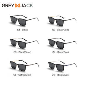 Lunettes de soleil magnétiques Greyjack pour hommes, en acier inoxydable, semi-cerclées, polarisées, vision nocturne, anti-UV, verres TAC - Product Image 3