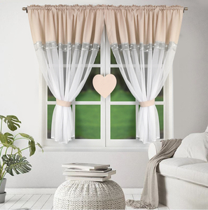 Vente en gros de rideaux filtrants résistants aux UV de style européen, 1 pièce, 400*145cm, écran de fenêtre utilisé pour les chambres et les salons - Product Image 1