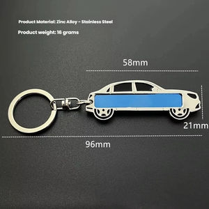 Portachiavi in Metallo con Incisione Laser per <span class=keywords><strong>Targa</strong></span> <span class=keywords><strong>Auto</strong></span>, Materiale Grezzo per Portachiavi, Targhetta Antifurto in Acciaio Inossidabile - Product Image 4