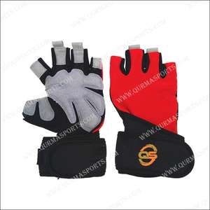 Gants d'entraînement en cuir et néoprène pour musculation Gants de fitness respirants demi-doigts pour hommes et femmes - Product Image 3