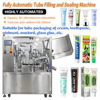 Machine automatique de remplissage et de scellage de tubes de dentifrice en plastique souple pour crème cosmétique