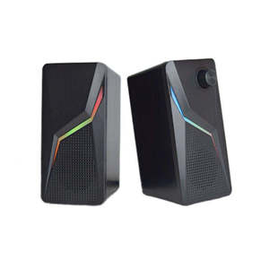 Nouveauté, haut-parleurs USB pour ordinateur portable alimentés par courant continu 5V, RGB lumineux, 2.0CH - Product Image 5