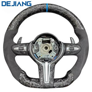 Volant de voiture en cuir Alcantara M-Sport pour <span class=keywords><strong>BMW</strong></span> F01 F20 F30 F21 F22 F31 F32 F25 M3 M5 X1 <span class=keywords><strong>X2</strong></span> Fibre de carbone avec LED - Product Image 2