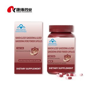 Produto Nutricional Herbal OEM 410mg por Cápsula Suporte Imunológico e Antioxidante para Adultos Cápsulas de <span class=keywords><strong>Ganoderma</strong></span> e Pó de Esporos - Product Image 3