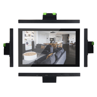 Panneau de commande mural tactile électrique Android 14 IPS 8 pouces avec coque métallique de luxe pour usage domestique et hôtelier, design bar.