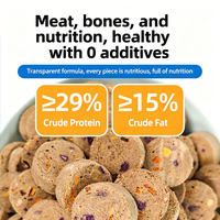 Disponible en gros : Aliment complet pour animaux de compagnie, galettes de viande aux fruits et légumes lyophilisés, qualité alimentaire, nutrition complète, sac de 700g