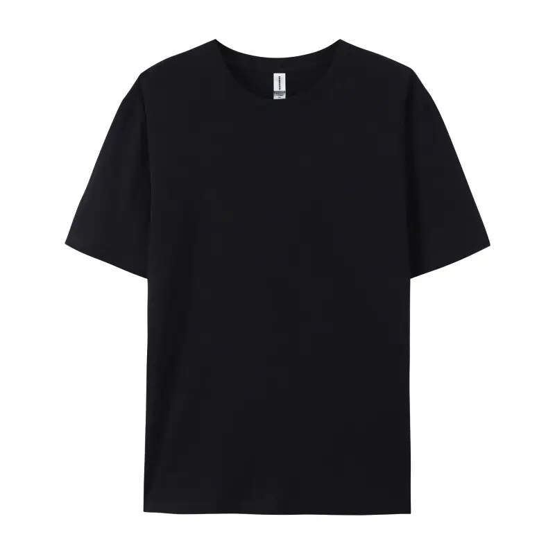 Camiseta personalizada de alta calidad para hombre con logotipo l00 % de algodón de manga corta para ocio al aire libre transpirable en blanco, venta al por mayor