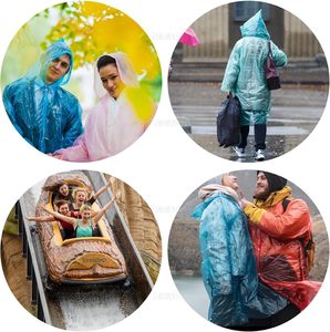 เสื้อกันฝนแบบพกพาชนิดใช้แล้วทิ้ง รูปทรงกลมบีบอัดได้ - Product Image 2
