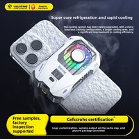 Nouveau refroidisseur de téléphone portable en plastique X136 avec clip arrière, modèle à batterie, réglage à trois niveaux, semi-conducteur, pour diffusion en direct