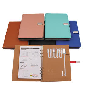 Carnet de chargement <span class=keywords><strong>Promo</strong></span> en cuir PU avec clé USB cachée - Product Image 5