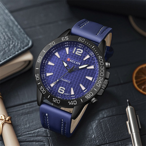 WJ-11465 <span class=keywords><strong>Gros</strong></span> 2024 Grandes Montres <span class=keywords><strong>Homme</strong></span> à Cadran. Montres <span class=keywords><strong>Homme</strong></span> en Cuir à Boîtier en Alliage avec Logo Personnalisé et Mouvement à Quartz - Product Image 2