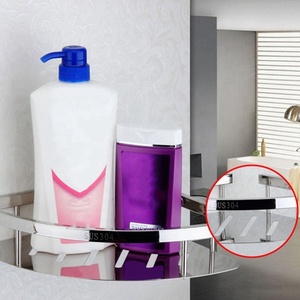 HF Wholesale - <span class=keywords><strong>Estante</strong></span> de <span class=keywords><strong>Baño</strong></span> de Doble Nivel de Acero Inoxidable SUS 304, <span class=keywords><strong>Toallero</strong></span> de Pared y Organizador de Ducha <span class=keywords><strong>para</strong></span> Proyectos Hoteleros y Apartamentos - Product Image 4