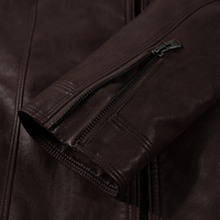 Veste en cuir tendance pour homme, de haute qualité, décontractée, avec fermeture éclair sur le devant, prix d'usine, hiver