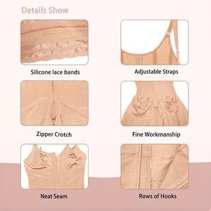 <span class=keywords><strong>Fajas</strong></span> <span class=keywords><strong>Colombianas</strong></span> Post-partum et Post-opératoires, Étape 2/3, avec Fermeture Éclair Frontale, Bodys Sculptants pour la Poitrine avec Soutien-gorge - Product Image 6