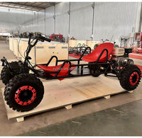 Go-Kart Familiar Longwise para Adultos y Niños, 2 Asientos, 500/800W, Eléctrico o con Combustible, Ruedas de 8 Pulgadas, Todoterreno, 50km/h, Cadena, Frenos de Disco Hidráulicos