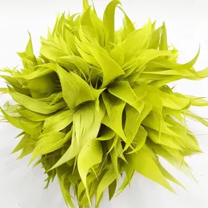 Hot Selling Colorful Flower Head Decoration Bleach And Dye Rooster Schlappen Feathers