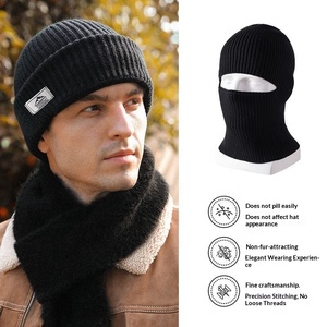 Passamontagna Invernale da Uomo <span class=keywords><strong>in</strong></span> <span class=keywords><strong>Cotone</strong></span>, Maschera Termica Antivento Regolabile, Taglia Unica - Product Image 2