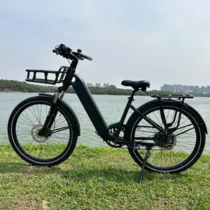 Bici da città motore 500W, batteria rimovibile 48V 15AH, bici elettrica con deragliatore a velocità massima 27mph, Ebike per adulti donne/uomini