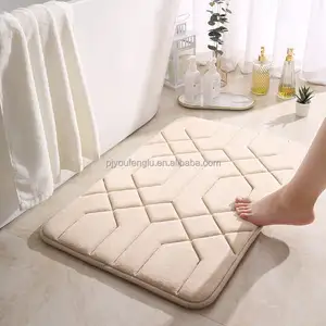 Hot Selling Custom Absorbent Bath Matnon Slip Floor Matbedroom Kitchen Floor Mat