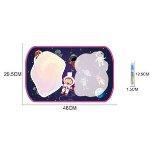 Diskon besar pola ruang dapat digunakan kembali kanvas air ajaib genggam lipat buku gambar air lukisan anak-anak mainan coretan - Product Image 5