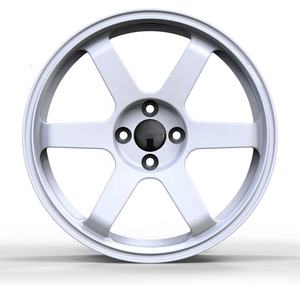 Roues sport de course forgées blanches de style rayons pour Nissan,<span class=keywords><strong>Fiat</strong></span>,Mazda, taille 16 ''-24'', 17x7.5 18x7.5, PCD 4x98 4x100 - Product Image 1