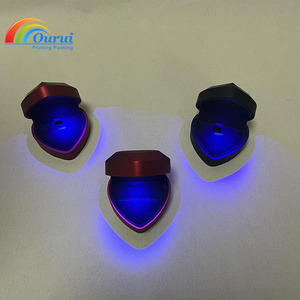 Factory Direct Custom LED Ring <b>Earring</b> <b>Box</b> With Logo, Luminous Jewelry <b>Gift</b> <b>Box</b> For Women Wedding Valentine's Day,Jewelry <b>box</b> - Product Image 1