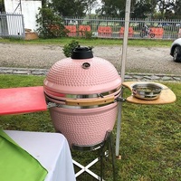 Barbecue Kamado en céramique Auplex XXL 23,5 pouces, fumoir extérieur, grilles à charbon écologiques