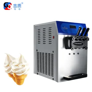 GQ-25ETB Machine Ice Cream Cone Maker Three Flavors Table Top Automatic