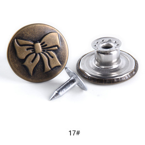 Biểu Tượng Tùy Chỉnh Kẽm Hợp Kim Kim Loại <span class=keywords><strong>Jeans</strong></span> Nút Cho Quần Denim Vòng Shank Tack Nút Thay Thế Phụ Kiện May Mặc - Product Image 6