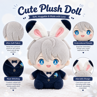 Muñecos de Peluche de Algodón de 20 cm Personalizados con Relleno de Algodón PP, Diseña Tu Propia Imagen y Ropa por Separado