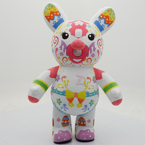 Costume gonflable <span class=keywords><strong>de</strong></span> <span class=keywords><strong>lapin</strong></span> pour adultes, 2,2 m et 2,6 m, pour cosplay, défilés et spectacles en extérieur - Product Image 1