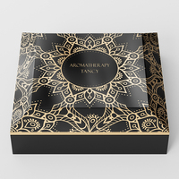 Boîte cadeau recyclable en MDF haut de gamme, emballage créatif pour flacon de parfum et cosmétiques d'aromathérapie avec conception de logo personnalisée