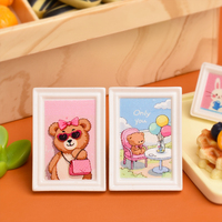 Charmes en résine de peintures de dessins animés mignons pour la décoration de micro-paysage de bricolage accessoires faits à la main