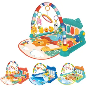 Tapis de ventre rembourré pour nouveau-né, tout-petit, bébés, gymnases, tapis de jeu, Center d'activité musicale, Piano pour bébé, tapis de gymnastique