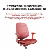 Chaise de bureau ergonomique moderne et colorée, respirante, avec dossier solide, pivotante, sur roulettes, pour ordinateur, travail, maison, enfants et études