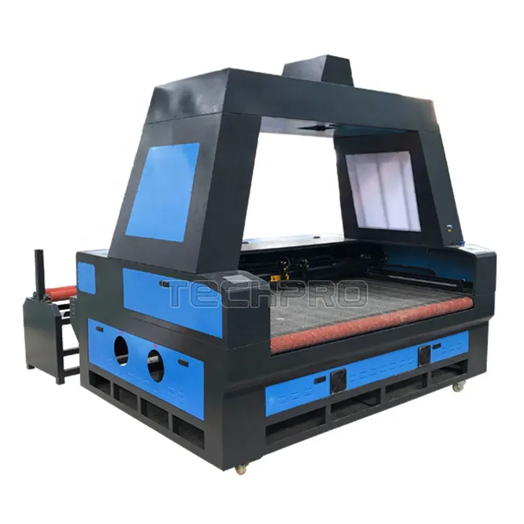 Машина TechProCNC ccd для лазерной резки ткани, кожи, текстиля, одежды и ткани