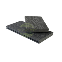 Planche de terrasse en composite WPC solide, moderne, lisse, à clipser, pour projets commerciaux, antidérapante, imperméable, résistante aux UV, faible entretien
